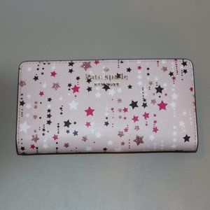 Kate Spade Pink Wallet with Stars